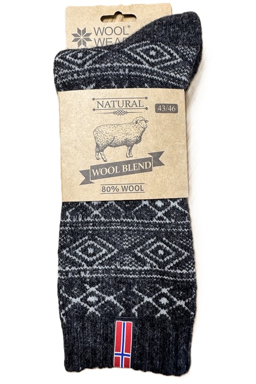 WOOLWEAR ullstrumpor av 80% lammull